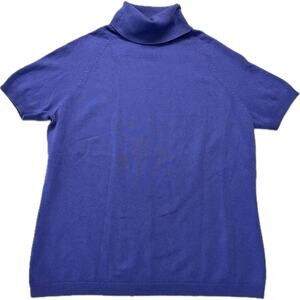 CASUAL CORNER Silk Cotton Cashmere Sweater Women's Size M Periwinkle Blue Purple